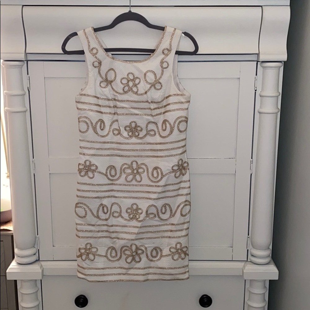 Dress worn gold trim